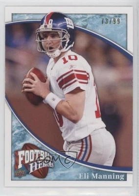 2009 Upper Deck Football Heroes Blue /99 Eli Manning #42 - Image 1 of 2