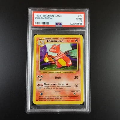 PSA 9 Charmeleon 24/102 Pokemon Base Set 1999 Non Holo Card - Image 1 of 4