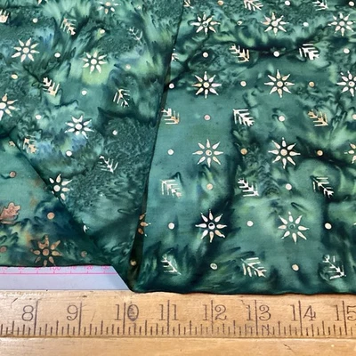 Unbranded Batik-green-4.3 Metres-100% Cotton  - Image 1 of 3