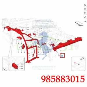 Parachoques delantero travesaño para Ferrari Roma OEM 985883015 - Imagen 1 de 2