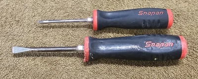 2 Snap-On Slotted Flat Phillips Head Screwdriver SGD4A .04x.25 SGDP31IRA No 1 - Image 1 of 4