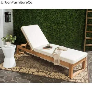 Outdoor Reclining Sun Lounger Garden Chaise Lounge Chair Patio Sun Bed Furniture - Picture 1 of 31