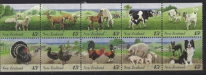 NEUSEELAND 1995 BAUERNHOFTIERE BOOKLET 10ER-SCHEIBE UNMONTIERT POSTFRISCH, POSTFRISCH - Bild 1 von 1