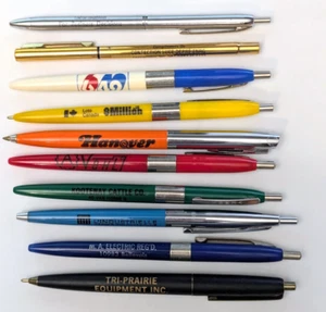 10 Advertising Ballpoint Pens Parker Waterman Venus Sheaffer Loto Farm Equipment - Picture 1 of 4