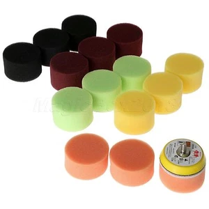 16pcs 50mm Flat Polishing Buffing Pads Set For Pneumatic Electric Car Polisher - Picture 1 of 12