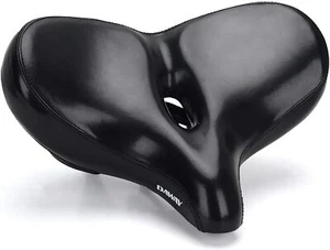 Sella per bici confortevole oversize C60 ricambio extra larga bici da esercizio - Foto 1 di 6