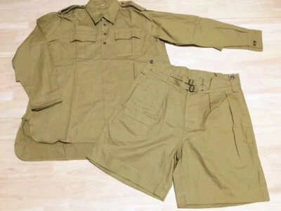 SET ABRIGO Y PANTALONES DE VERANO UNIFORME DE FUERZA EXPEDICIONARIA CHINA SEGUNDA GUERRA MUNDIAL REINO UNIDO P37 Foto 1 de 4