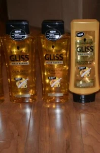 Schwarzkopf Gliss Hair Repair Oil Nutritive 2 Shampoos, 1 Conditioner 13.6 oz ea - Picture 1 of 1