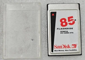 Vintage Rare Mass Storage Card 85MB SanDisk PCMCIA PC Card ATA SDP3B Made in USA - Picture 1 of 1
