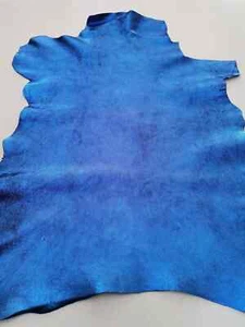Goat metallic leather, soft, vintage, with a rusty effect, thick 1,0mm (2,5 Oz) - Picture 1 of 13