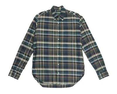 Gitman Vintage $220 NWT Green Archive Madras Plaid Button Down Oxford Shirt M - Image 1 of 4