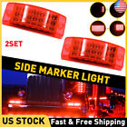 4X 6" Amber 21-Led Clearance Side Marker Lights With Turn And Strobe Mode 12-24V