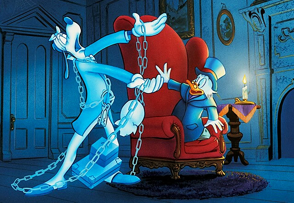 MICKEYS CHRISTMAS CAROL GOOFY DONALD DUCK Photo Magnet @ 3"x5" - Image 1 of 1