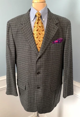 Blazer J Crew Para Hombres 44R De Colección Oarsman Lana Tweed Pata de Gallo Chaqueta Abrigo Deportivo Foto 1 de 4