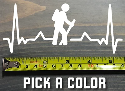 Hiking Sticker Decal Hiker 5.5" 14er Outdoor Colorado Hike Mountains Please