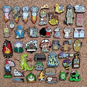 Assorted Enamel Pin Lot B Grades Seconds Sale - Minor Defects for Big Discounts - Picture 1 of 4