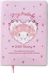 Sanrio Character My Melody B6 Diary (Horizontal Ruled) 2025 Planner Weekly New - Picture 1 of 12