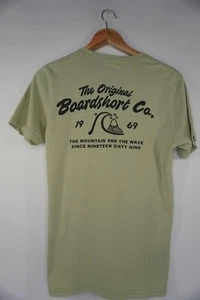 Camiseta Quicksilver manga corta logotipo de embarque para hombre pequeña gráfica cuello redondo verde azulado - Imagen 1 de 6