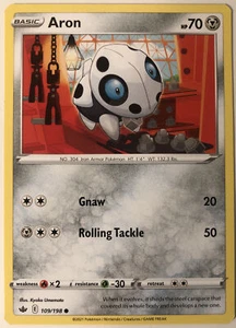 Pokemon Chilling Reign Aron 109/198 NM/M - Picture 1 of 1