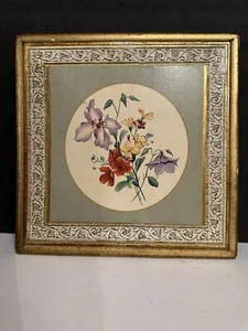 VTG "Fields of Flowers" - Lot of 4 Paintings on Wood - Wildflower Landscape Art - Picture 1 of 18