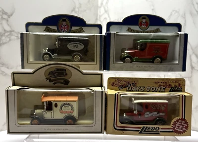 OXFORD DIE CAST AND LLEDO DAYS GONE VINTAGE CARS MODEL Lot Of 4 - Image 1 of 4