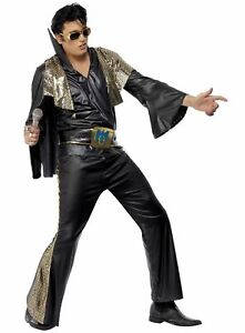 Elvis schwarz-gold - Mit diesem Stage Outfit bist Du der King!