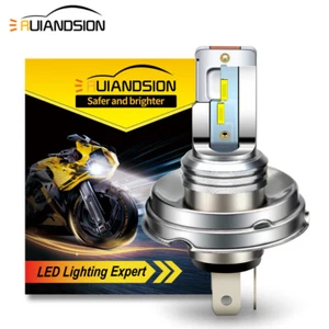 1PC White P45T R2 CSP LED Motorbike Headlight Bulb Lamp High/Low Beam AC/DC 12V - Picture 1 of 6