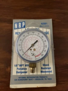 NRP N2001 Low Side refrigeration Pressure Gauge - Picture 1 of 4