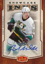 2006-07 Flair Showcase INKS AUTOGRAPH #AM ANDY McDONALD - Anaheim Mighty Ducks
