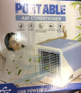 USB Powered Portable Air Conditioner/Humidifier NEW Opened Box & Resealed (FR 27 - Picture 1 of 4
