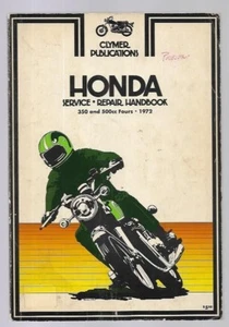 Honda 350 y 500cc Fours Clymer servicio, manual de reparación 1972 - Imagen 1 de 2