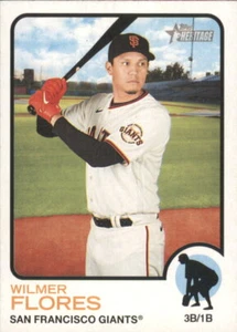 2022 Topps Heritage Baseball #129 Wilmer Flores - Picture 1 of 2