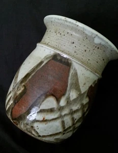 Vintage Matt Schiemann Pottery stoneware vase 8.5 inches - Picture 1 of 8