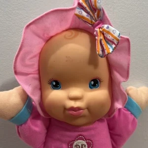 Baby’s First Kisses Soft Body 14” Doll Vinyl Face Pink White Outfit Bonnet Toy - Picture 1 of 8