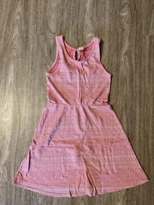 Harper Canyon Girls Red White Dress Size 8 Sleeveless Aztec Style Light & Cool - Picture 1 of 4