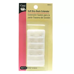 Extensor Sujetador Suave Sujetador Espalda Talla 11⁄2" (3,8 cm), Blanco, Envío Rápido desde EE. UU. - Imagen 1 de 2