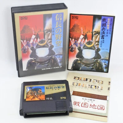 NOBUNAGA NO YABO ZENKOKU BAN Famicom Nintendo 2121 fc - Image 1 of 4