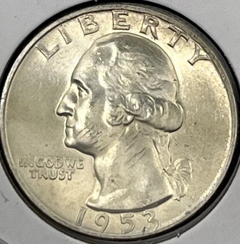 1953 D WASHINGTON SILVER QUARTER PROOF 13 Cover