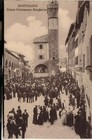 CARTOLINA  MONTALCINO FP NON VIAGGIATA ANNI 10/20 PIAZZA ANIMATISSIMA  BELLA