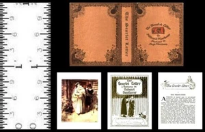 1:12 MINIATURE BOOK THE SCARLET LETTER ILLUSTRATED - Picture 1 of 1