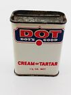 Vintage Dot Cream Of Tarter Spice Tin With Some Contents