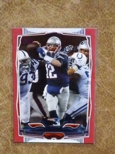 2014 TOPPS FOOTBALL #52 TOM BRADY PINK BORDER PARALLEL PATRIOTS SP /499 READ