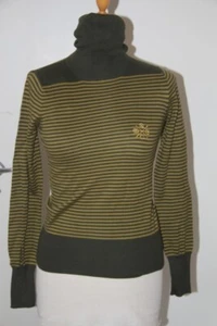 Original WEZC Geneva Damen Pullover grün gestreift Gr: XS mit Kaschmir neu - Bild 1 von 1