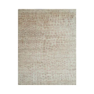7'11''x9'10'' Beige Hand Knotted Traditional Oushak Wool Oriental Area Rug - Picture 1 of 8