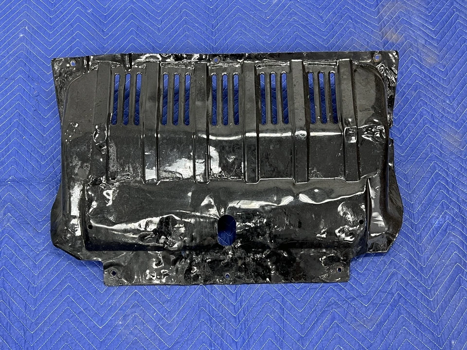 1975-1985 Volvo 240 242 244 Metal Splash Pan Air Dam Deflector Early OEM #3550E - Image 1 of 4