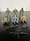 Lot of 6 Chap Mei & unbranded Military Action Figures collection Army Men C7