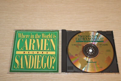 Where In The World Is Carmen Sandiego Deluxe IBM Tandy PC CD ROM Game 1992 V 1.0 - Image 1 of 4