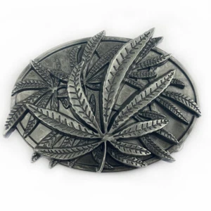 Buckle Rage Adult Unisex Wild Pot Weed Leaf Marijuana Stoner Belt Buckle - Picture 1 of 9