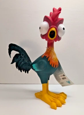 NEW! DISNEY MOANA 12" SQUEEZE & SCREAM HEIHEI CHICKEN TOY FIGURE RUBBER LOUD - Image 1 of 4