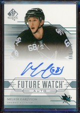 2014-15 SP Authentic Future Watch Melker Karlsson Autograph RC 687/999 *S4836